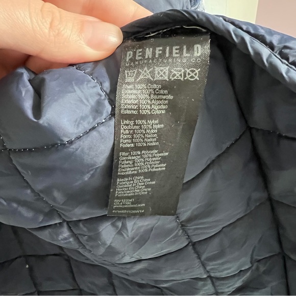 Penfield Blue and White Quilted Jacket Medium - Picture 7 of 7